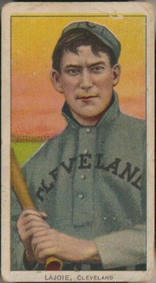 t206 Nap Lajoie with Bat