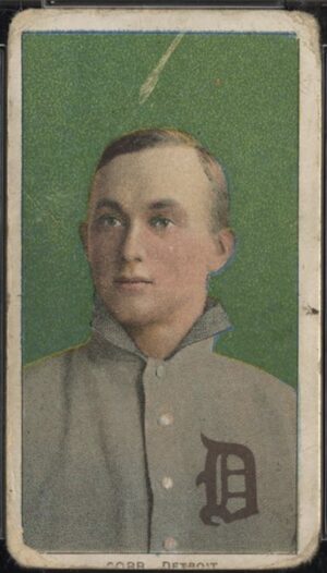 t206 Ty Cobb Green Portrait